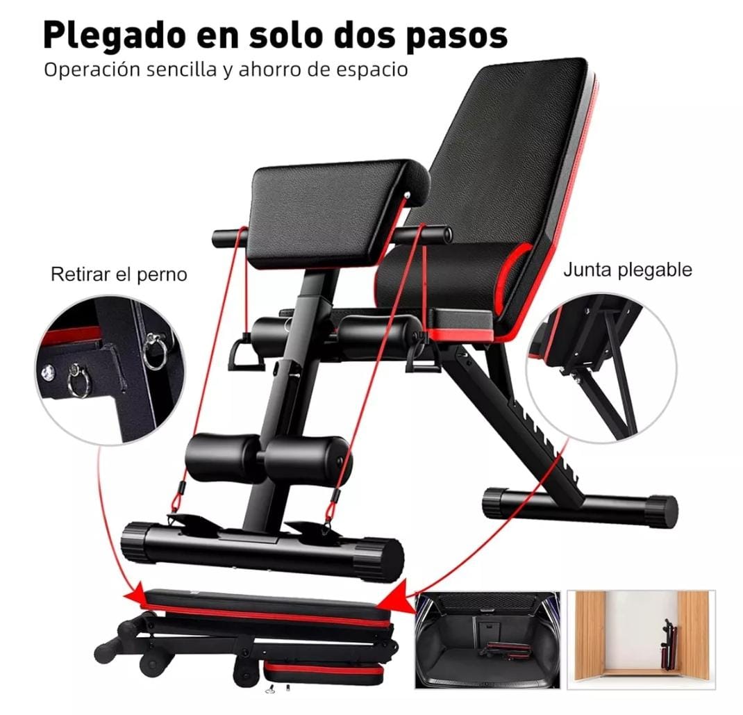 Banco para ejercicio con inclinación regulable
