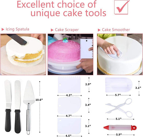 Kit De Decoración De Pasteles Set De Reposteria 322pzs
