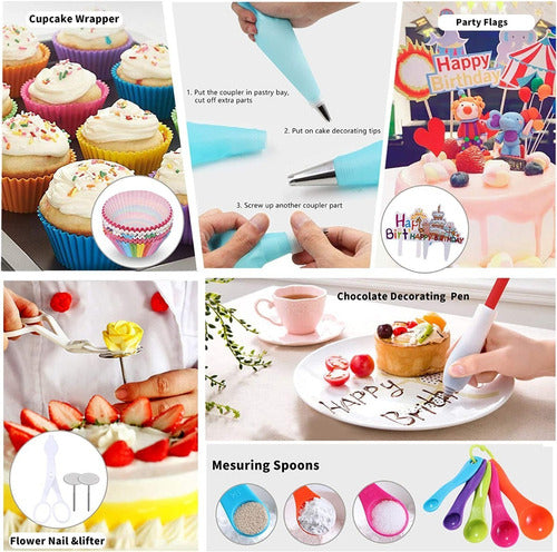 Kit De Decoración De Pasteles Set De Reposteria 322pzs