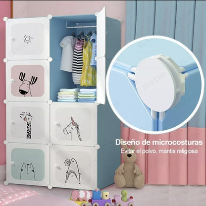 Closet Armario infantil plegable 4 niveles