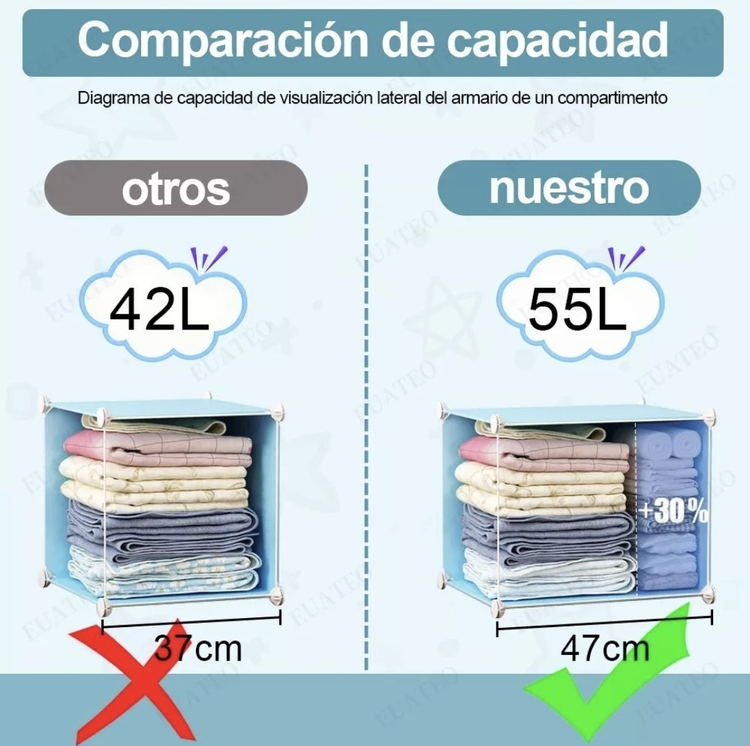 Closet Armario infantil plegable 4 niveles