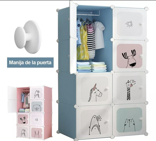 Closet Armario infantil plegable 4 niveles
