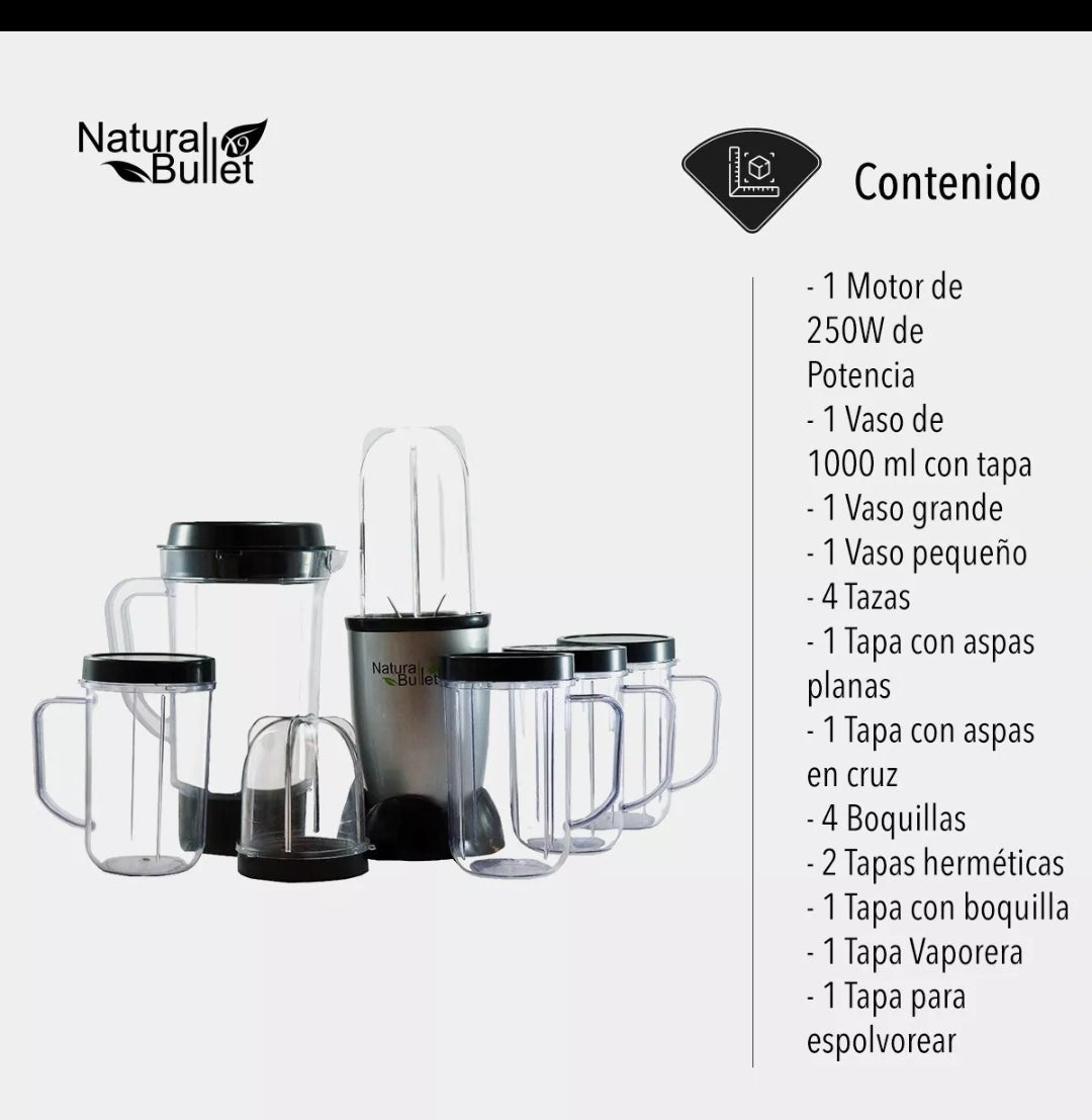 Procesador de Alimentos  Natural  Bullet Extractor Familiar