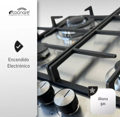 PARRILLA ECOCINARE ACERO INOXIDABLE 4 QUEMADORES