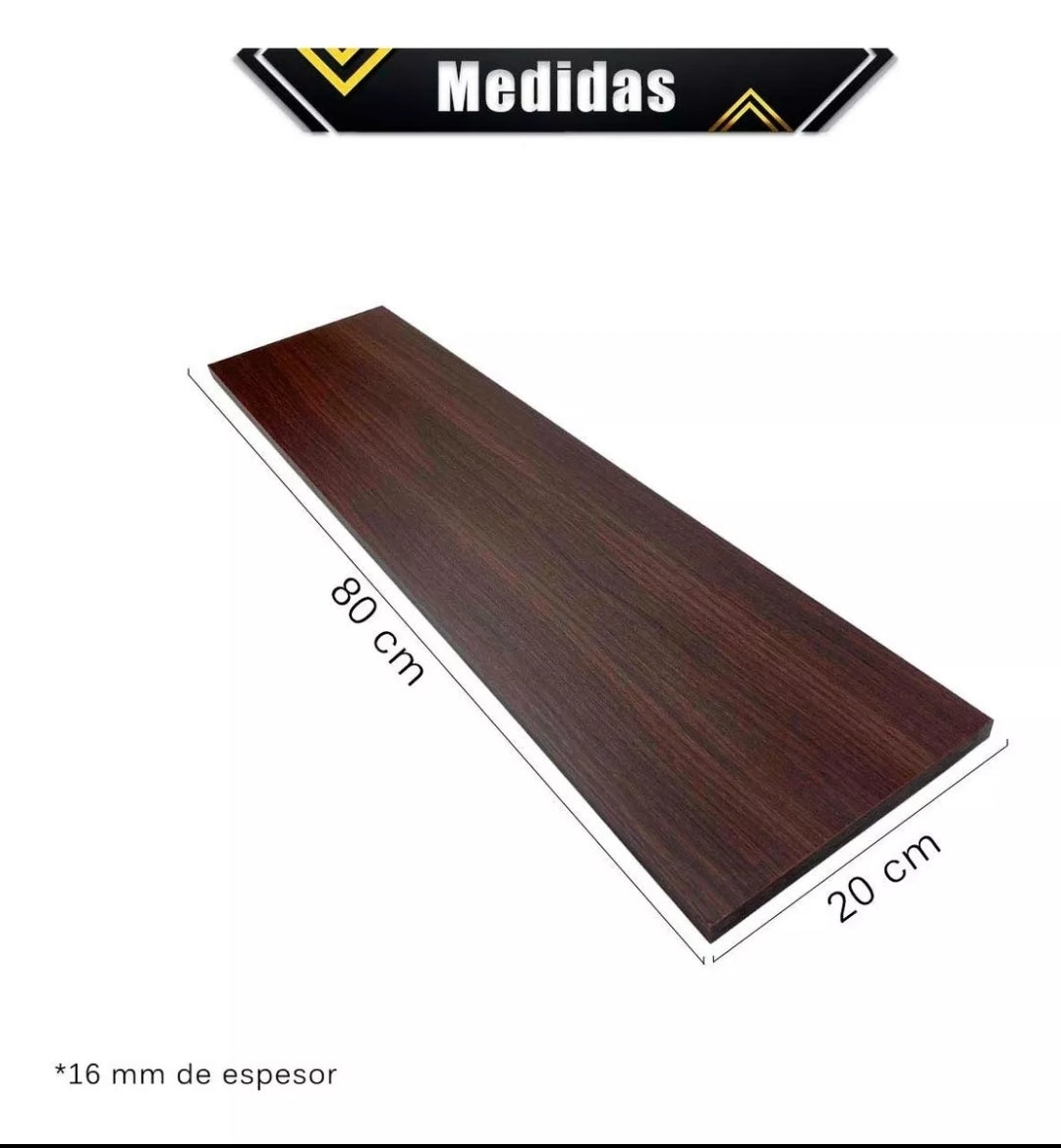 Repisas Flotantes Modernas de Melanina 80x20