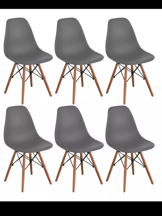 Set de 6 sillas eames