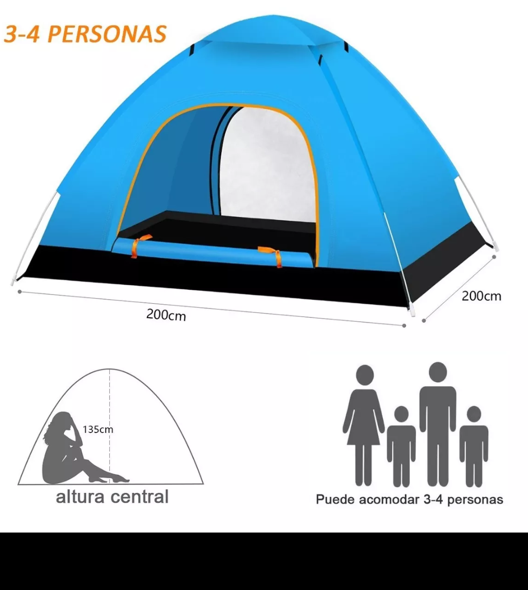 Casa de acampar 2x2m