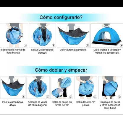 Casa de acampar 2x2m