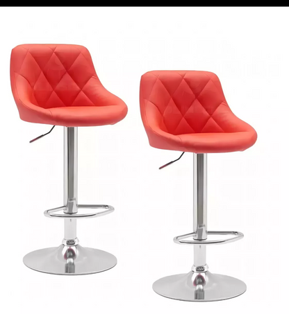 2 bancos para barra con respaldo