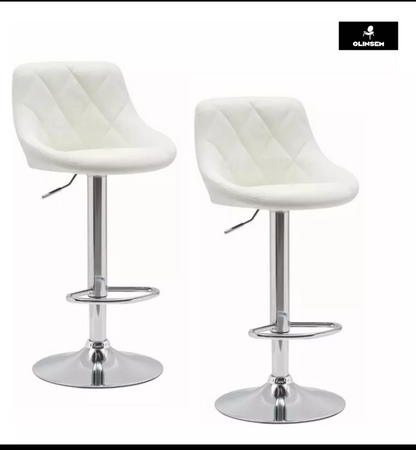 2 bancos para barra con respaldo