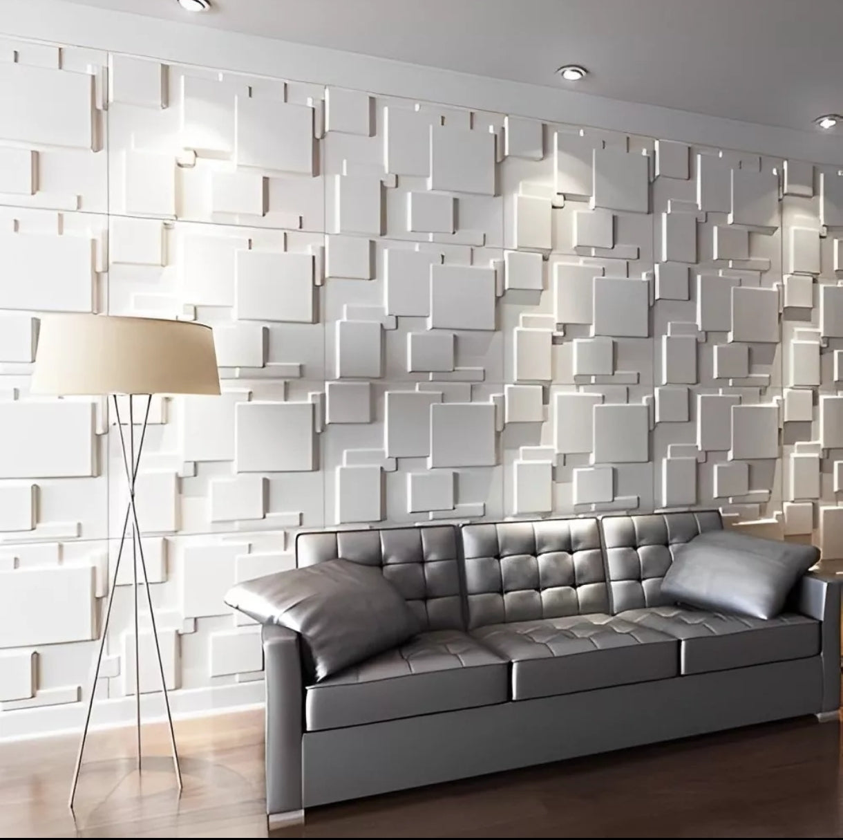 16 PANELES DECORATIVOS PVC 50X50CM