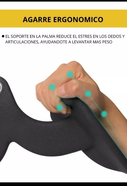 Kit de 5 agarres para trabajar espalda en poleas