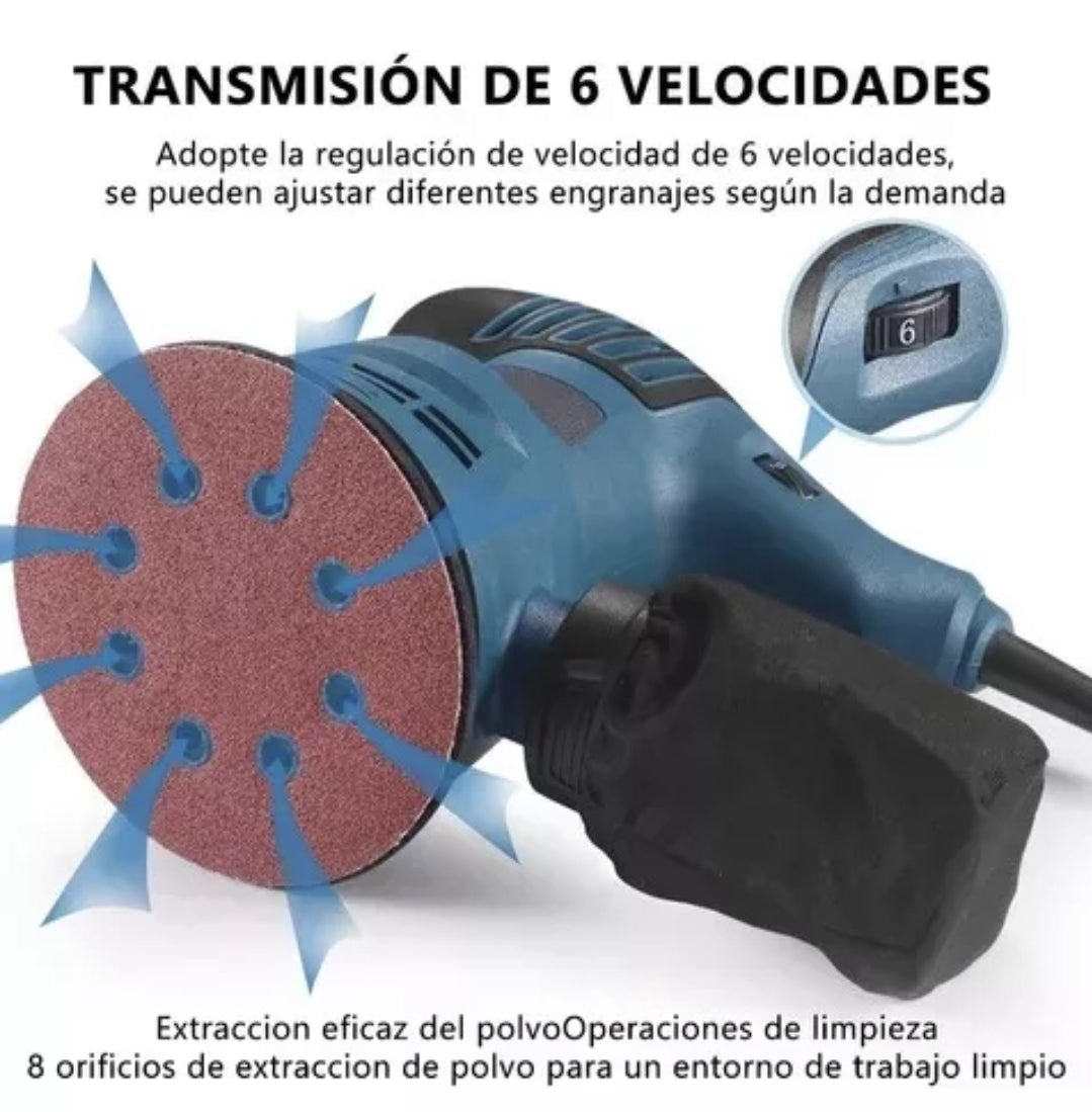 Lijadora orbital 6 variaciones de velocidad