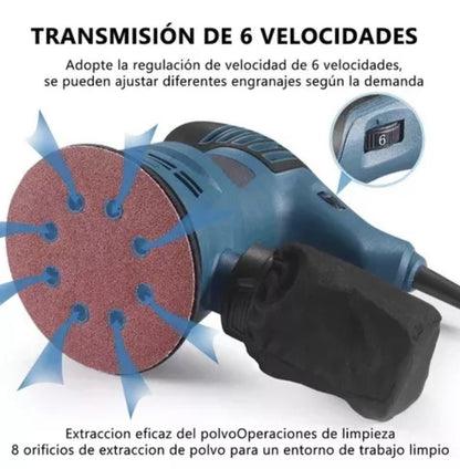 Lijadora orbital 6 variaciones de velocidad