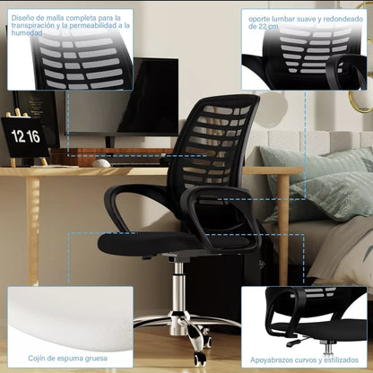Silla giratoria ergonómica