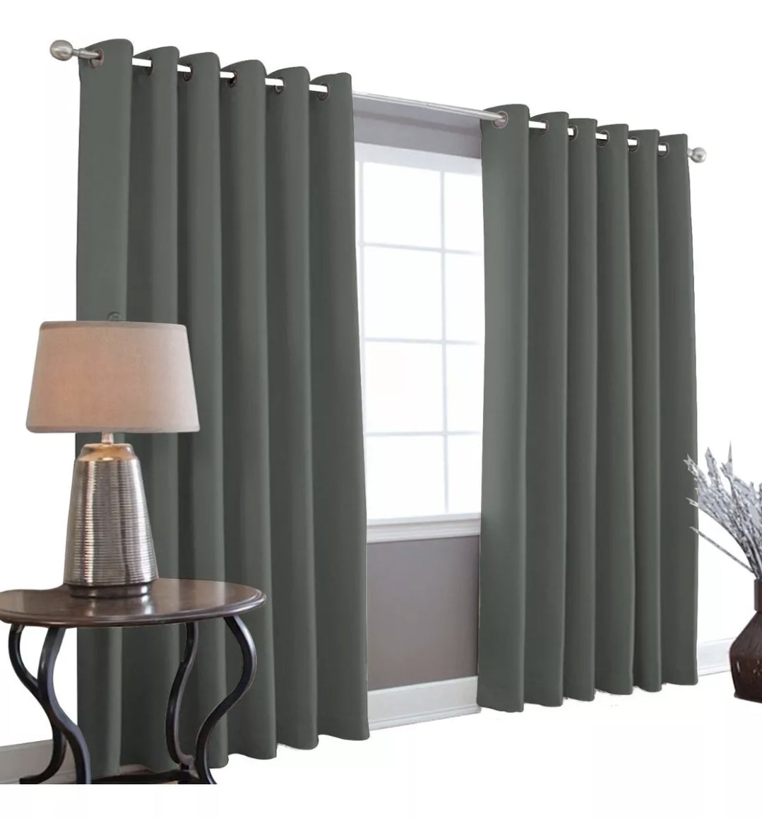 Cortinas Blackout 275cm de ancho por 215cm de largo en 2 paneles