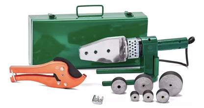 Kit de termofusor con 6 dados , tijeras y estuche metálico