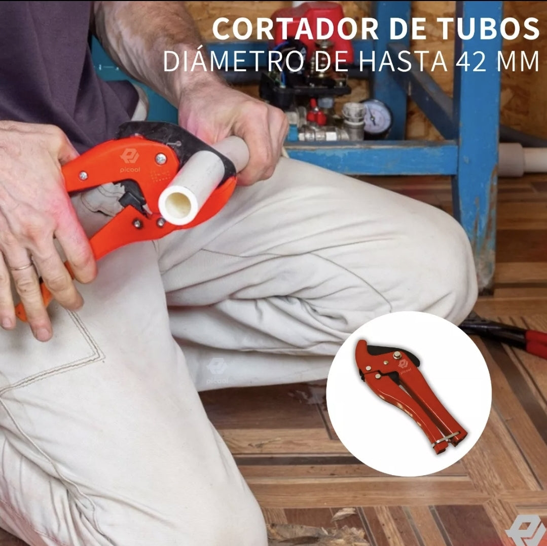 Kit de termofusor con 6 dados , tijeras y estuche metálico