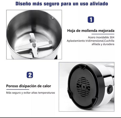 Molino Pulverizador Eléctrico Granos Cafe Hierbas Especias
