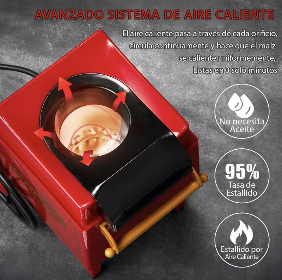 Maquina de palomitas Aicok Retro