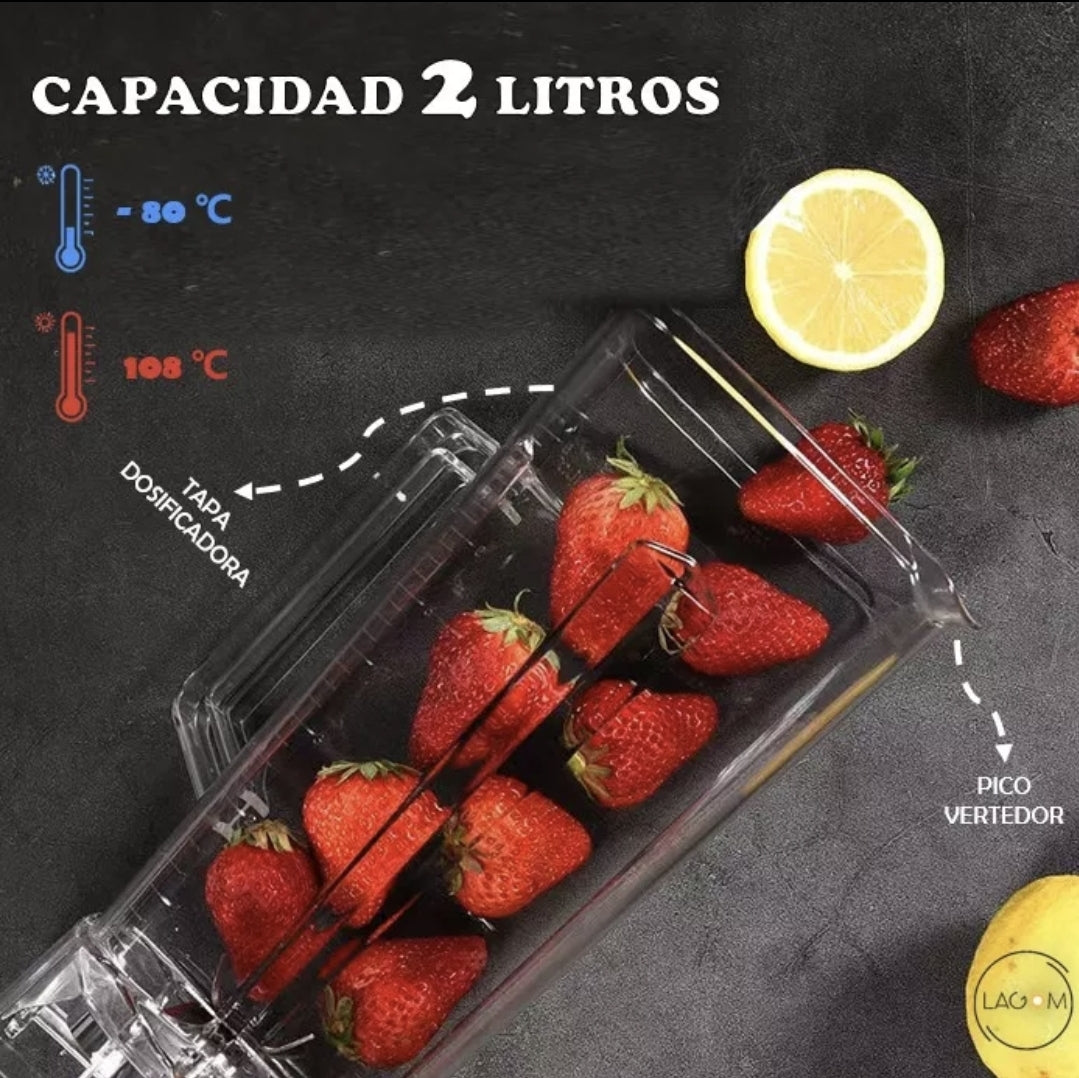 Licuadora para cocina 2L vaso de plástico