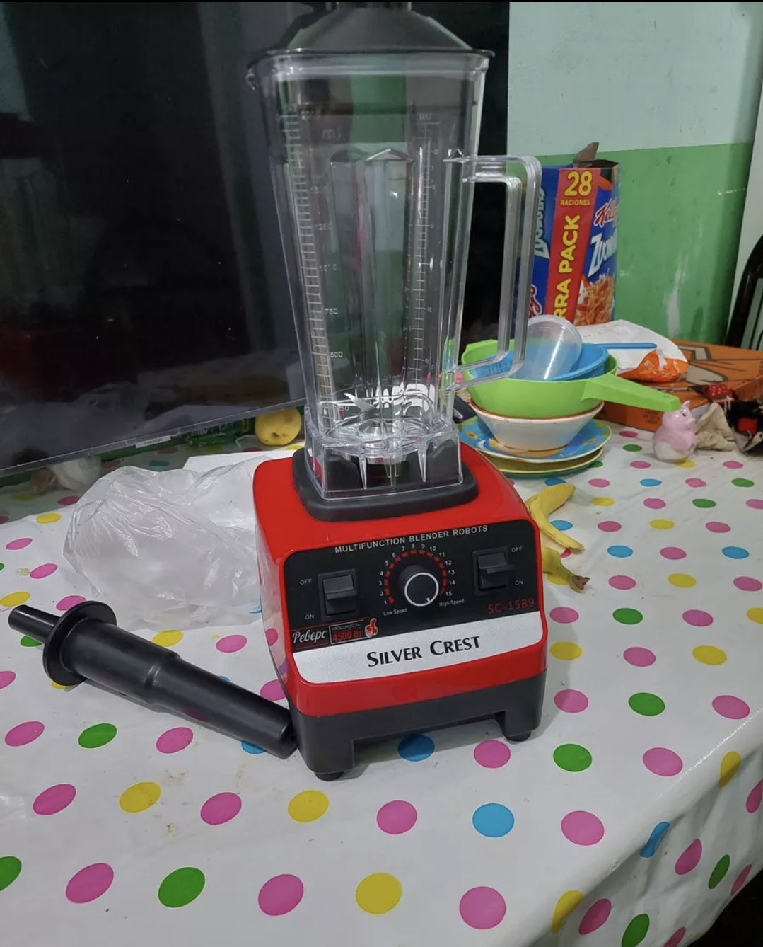 Licuadora para cocina 2L vaso de plástico