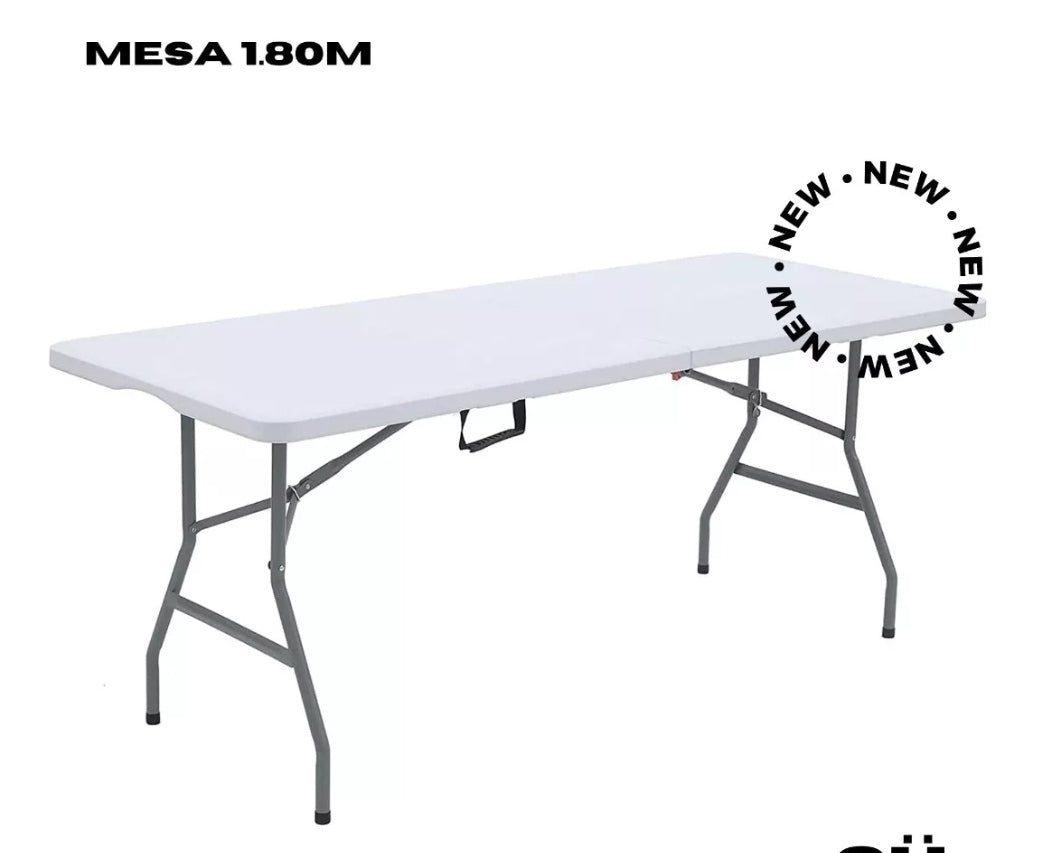 Mesa Plegable Portafolio 180cm  Resistente