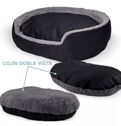 Cama doble vista para perro mediano / grande