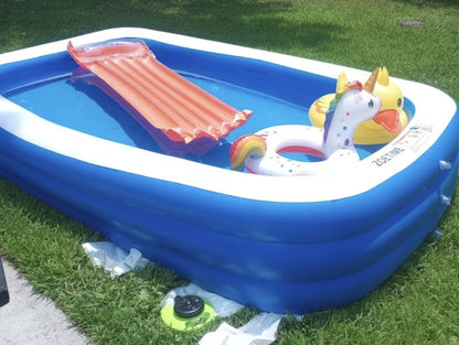 Alberca inflable rectangular 210x135x65cm