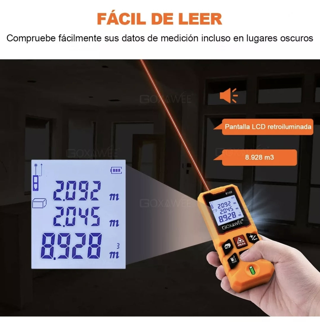 Medidor láser de distancia Telémetro