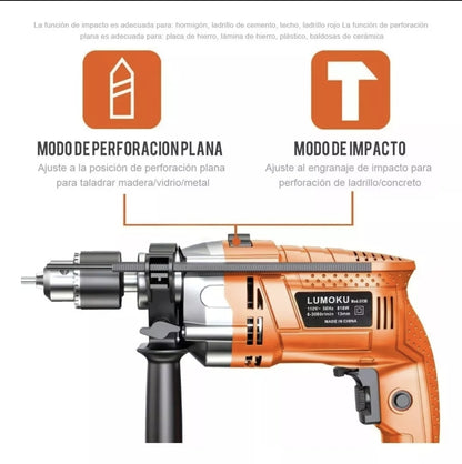 Taladro atornillador electrónico de 13mm