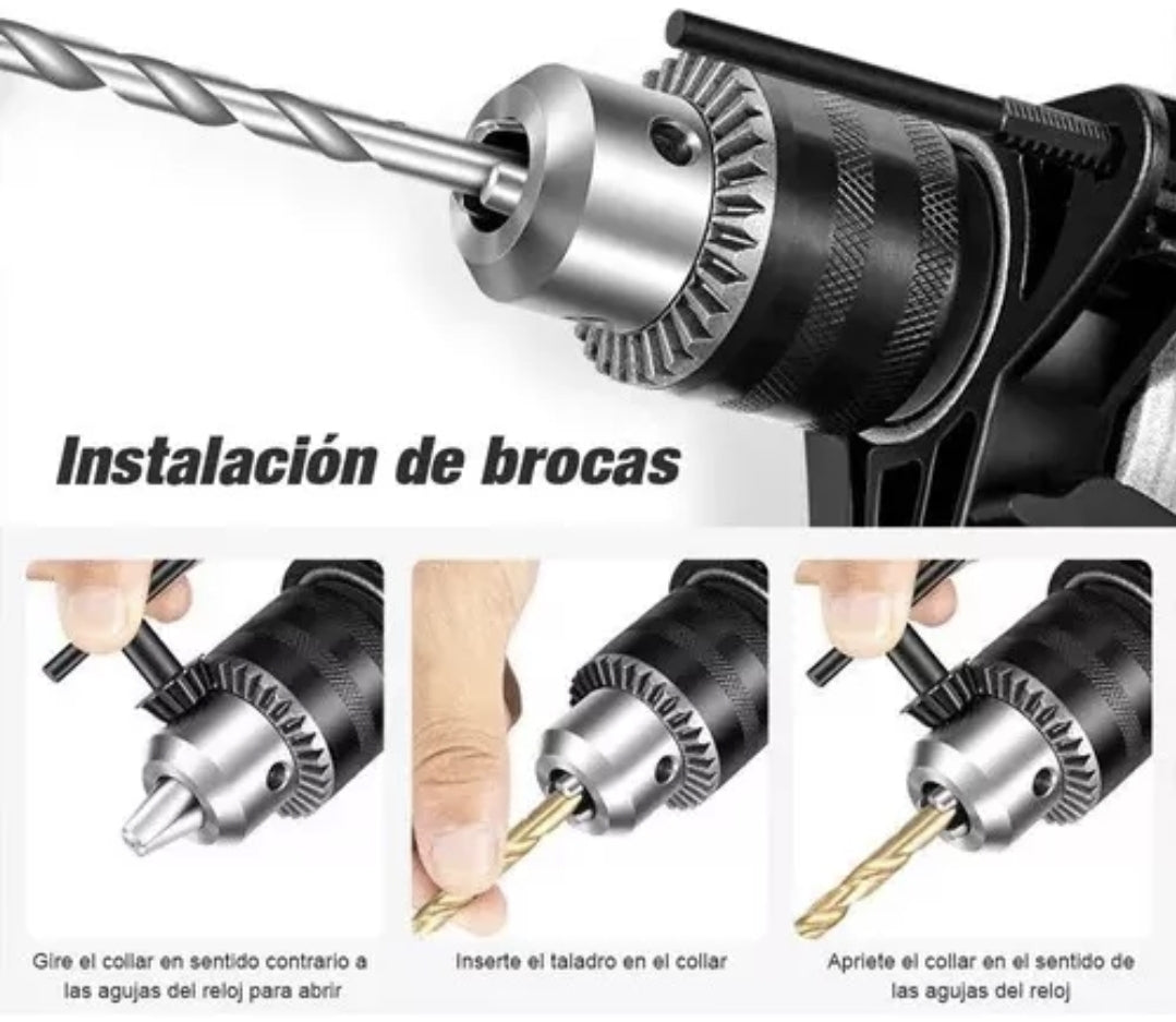Taladro atornillador electrónico de 13mm