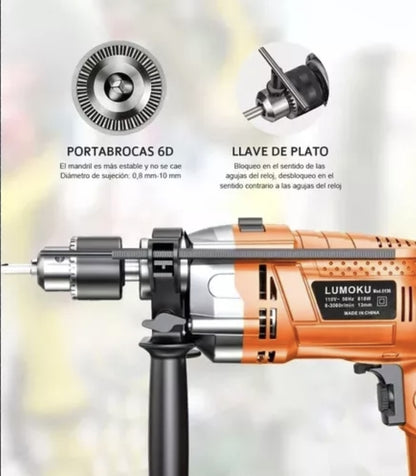 Taladro atornillador electrónico de 13mm