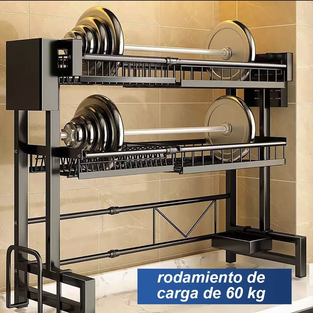 Escurridor 2 niveles ajustable 65 a 100cm