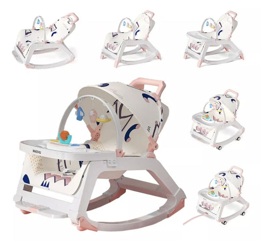 Silla mecedora para bebé Rosa