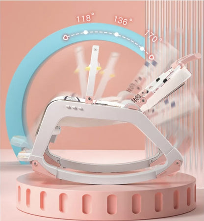 Silla mecedora para bebé Rosa