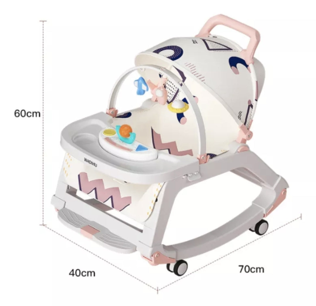 Silla mecedora para bebé Rosa