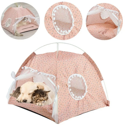 Tienda plegable con cojín