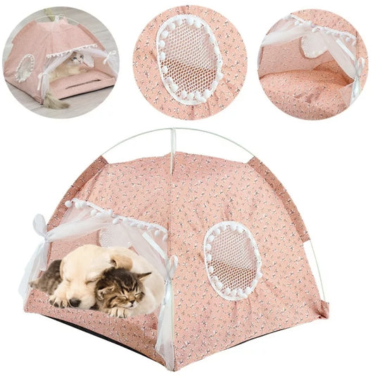 Tienda plegable con cojín