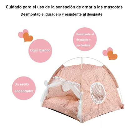 Tienda plegable con cojín