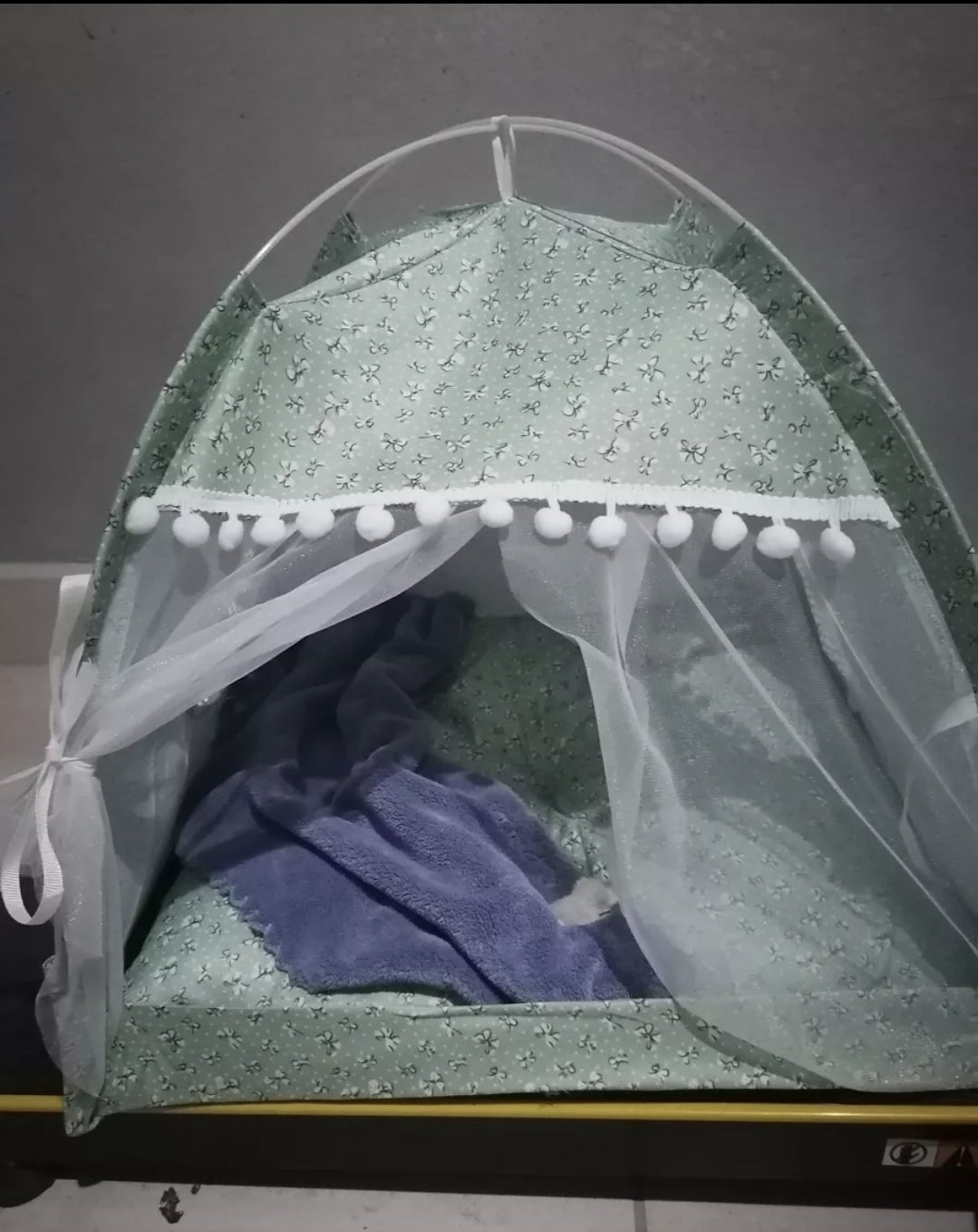 Tienda plegable con cojín