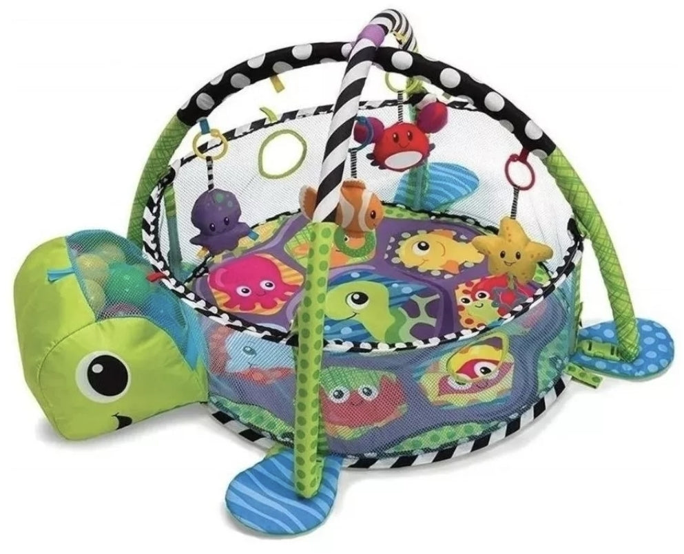 Gimnasio tortuga 3 en 1 con 30 pelotas