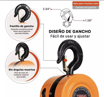 Polipasto de cadena 1TON 3m