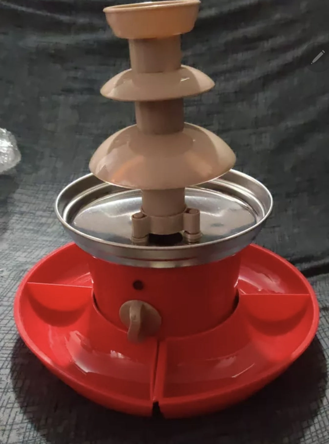 Fuente de chocolate 3 niveles