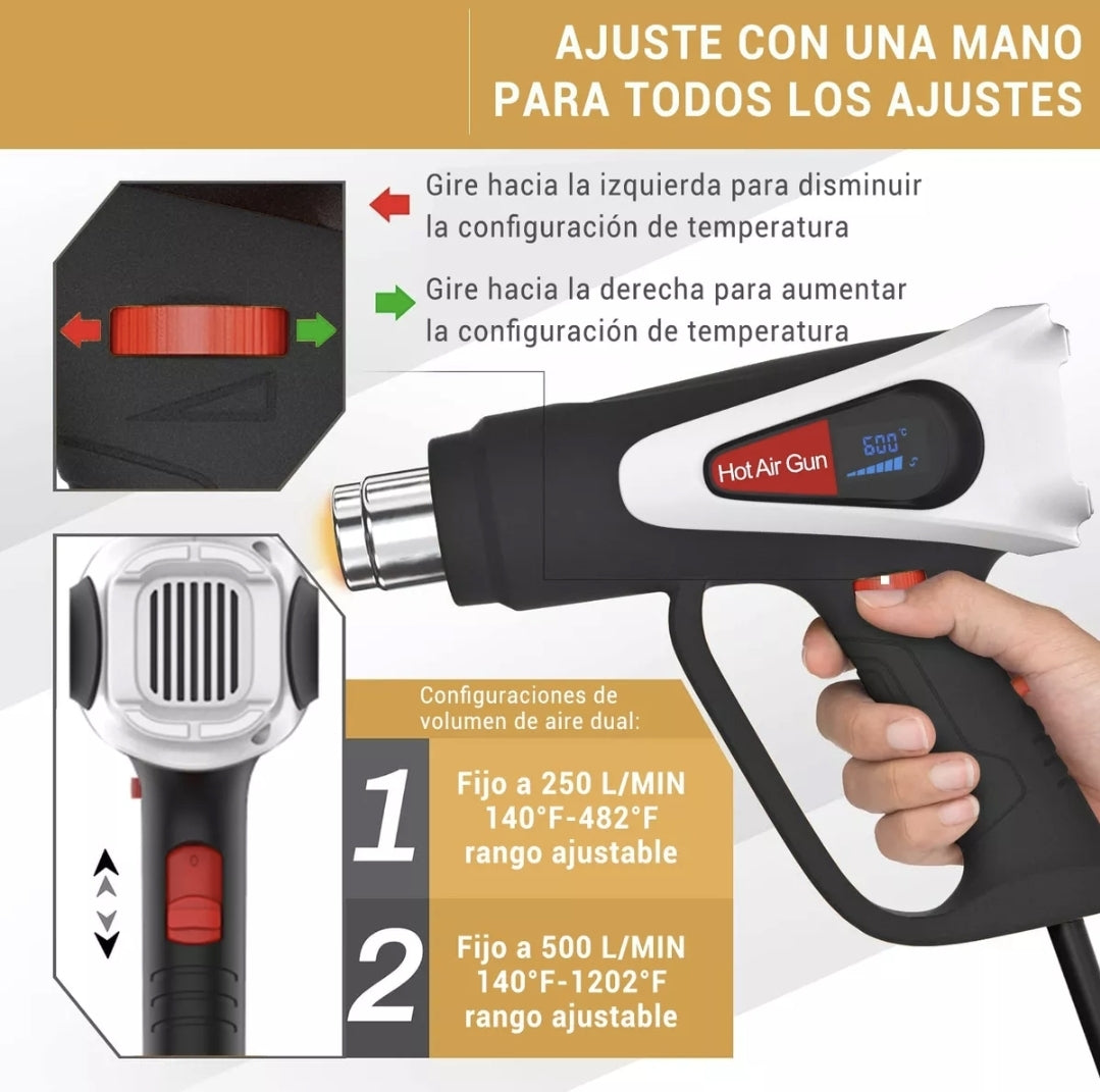 Pistola de calor 2000w