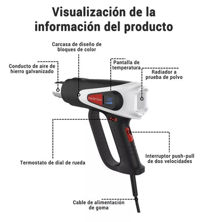 Pistola de calor 2000w