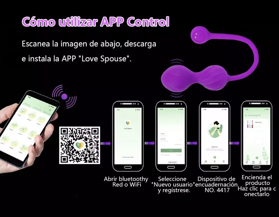 Estimulador remoto por aplicación