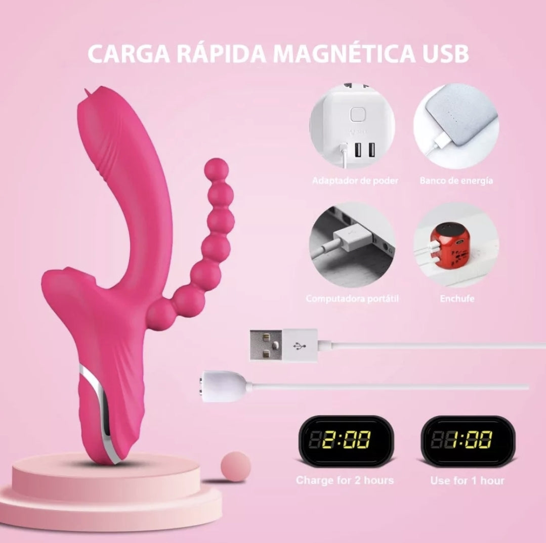Vibrador 3 en 1