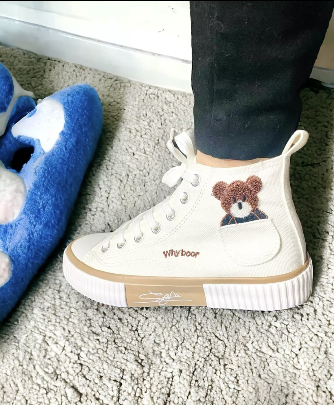 Zapatos de oso para mujer + 10 pares de calcetines