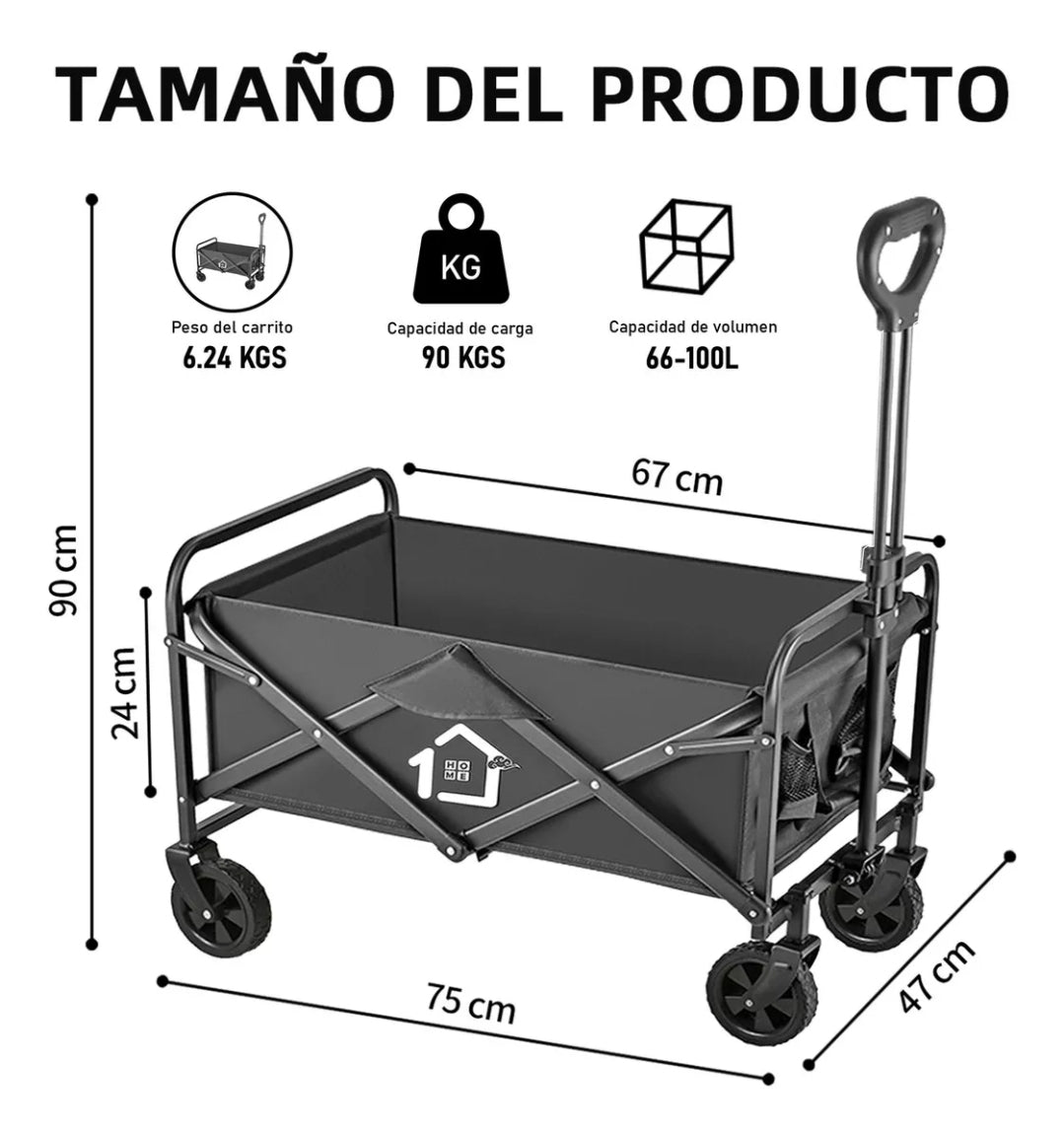 Carrito vagón  plegable